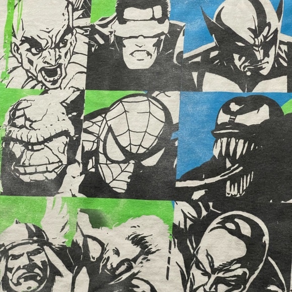 Vintage Marvel DC Mad Engine Lineup Character Shirt - Picture 8 of 8